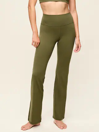 High-Waisted StudioSmooth Flare Leggings | Old Navy (US)