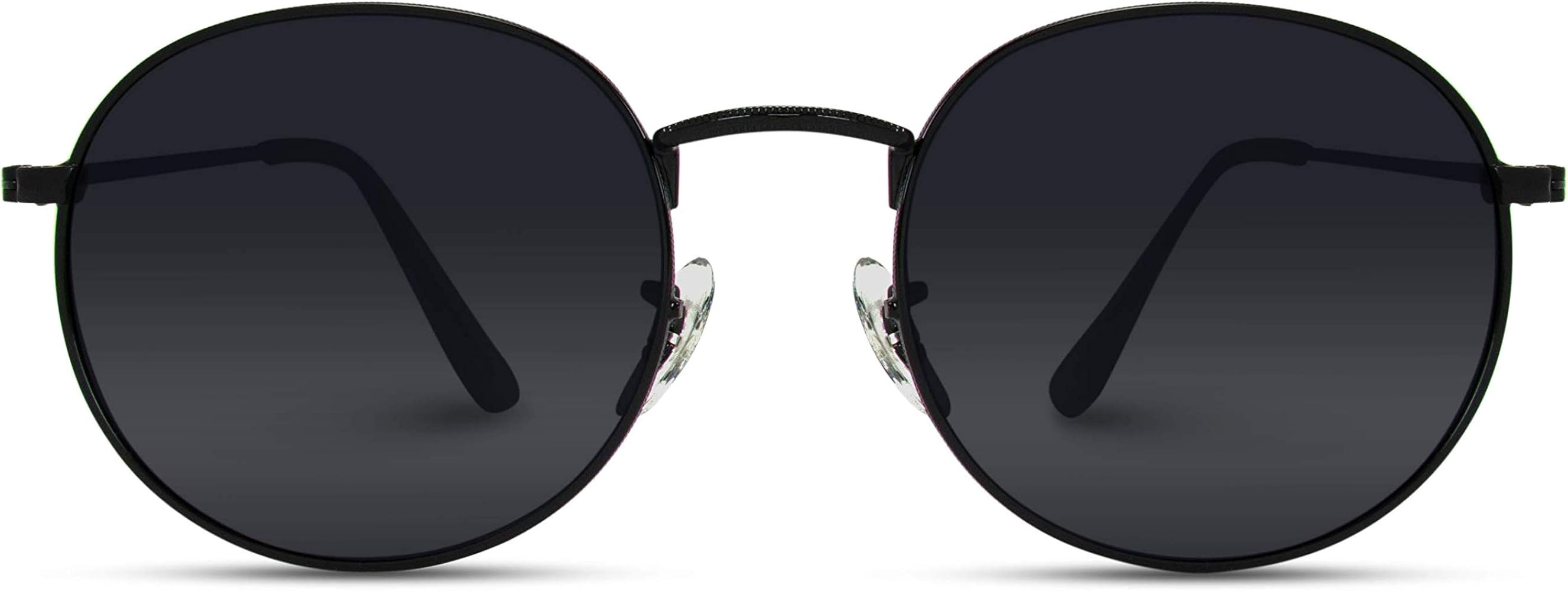 WearMe Pro - Reflective Lens Round Trendy Sunglasses | Amazon (US)