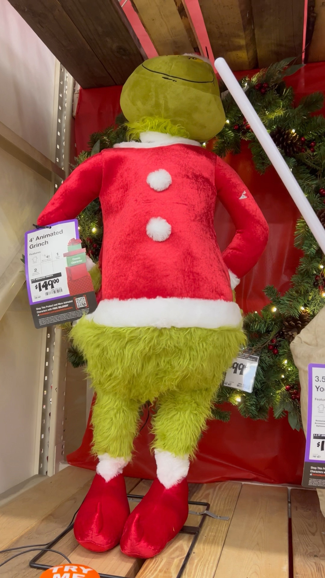 Grinch 4 ft. Animated Grinch 23GM81154 - The Home Depot