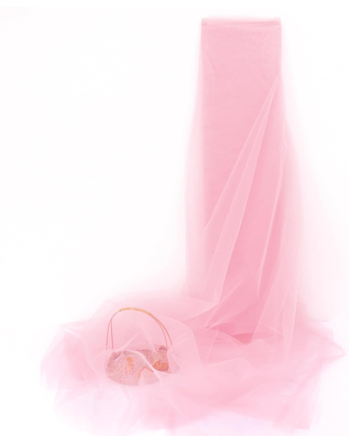 HAVII 63" x 10 Yards Light Pink Tulle Fabric Tulle Roll Bolt for Tutu Skirt DIY Sewing Crafts Mesh Fabric Wedding Arch Drapey Birthday Party Decor | Amazon (US)