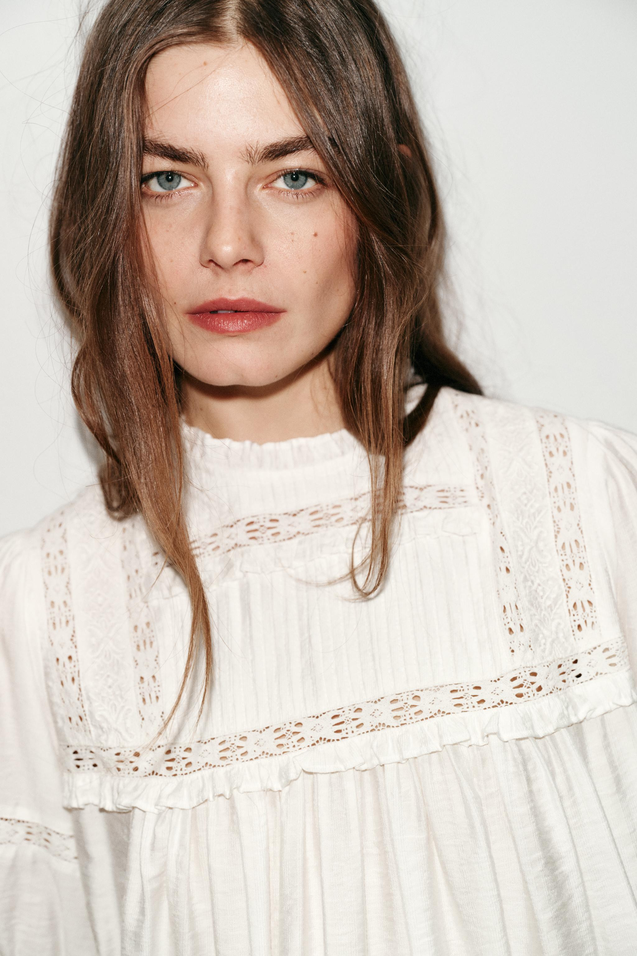 ROMANTIC BALLOON SLEEVE BLOUSE | Zara UK