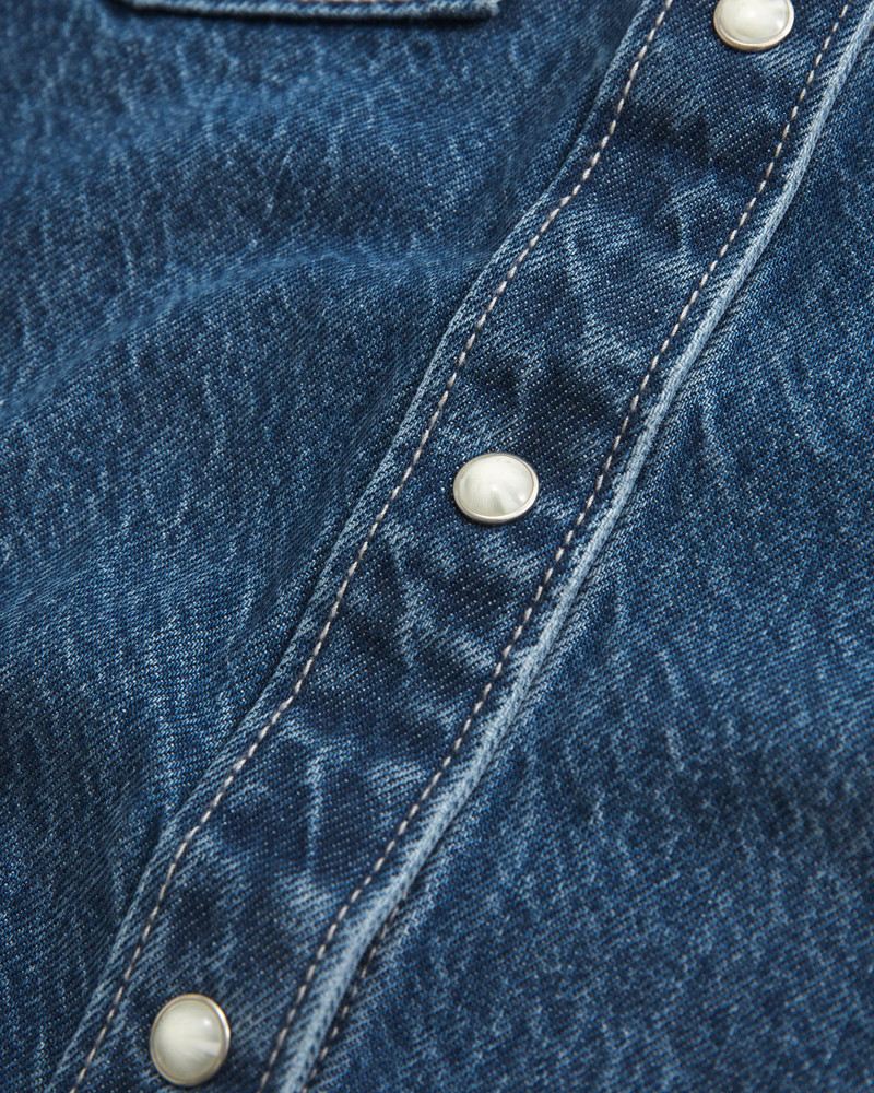 Women's Western Denim Shirt | Women's Tops | Abercrombie.com | Abercrombie & Fitch (US)
