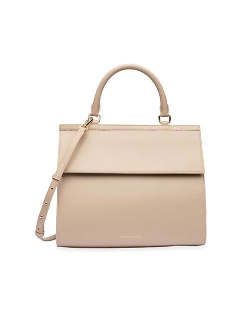 The Large Luncher Grained Vegan Leather Bag | Saks Fifth Avenue