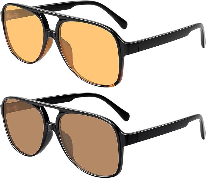 SORVINO Vintage 70s Sunglasses for Women Men,Retro Classic Aviator Large Frame UV Protection Shad... | Amazon (US)