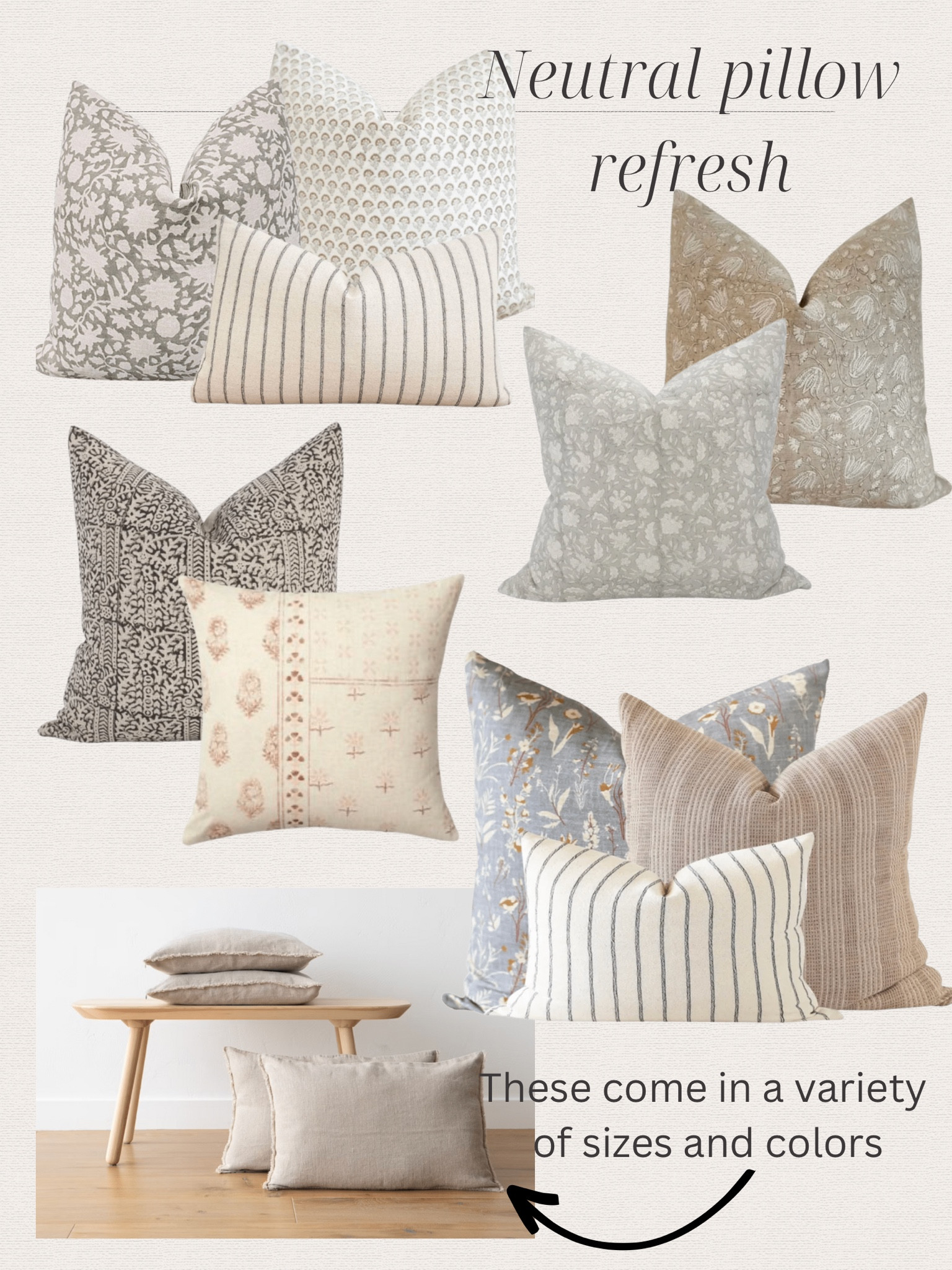 Neutral pillow refresh 
Home decorating
Etsy finds
Follow @houseonforesttrail for more decor inspiration 

#LTKstyletip #LTKhome #LTKunder100