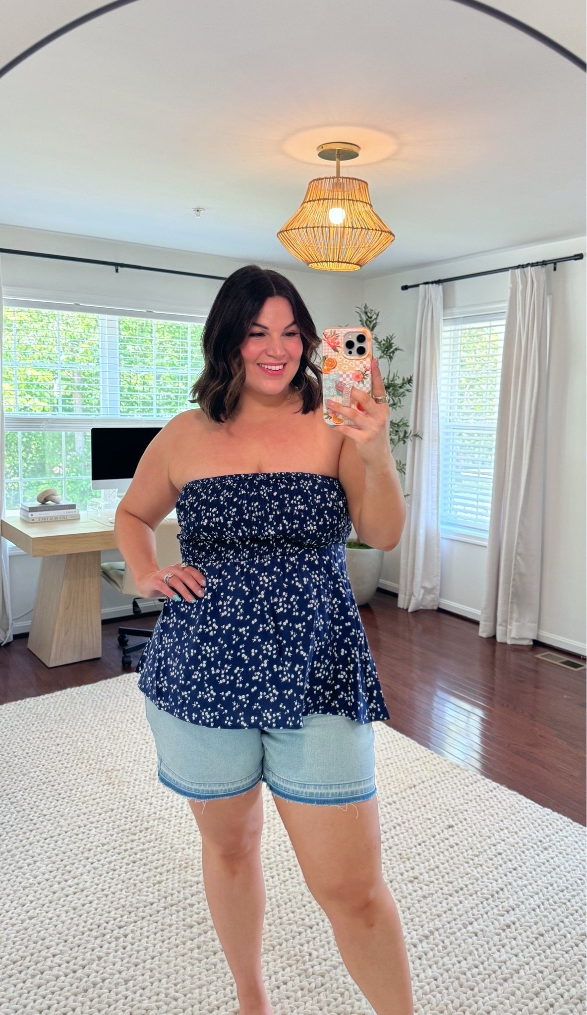 Midsize summer outfit from @Torrid   

Denim shorts: size 12
Tube top: size 00

#LTKSeasonal #LTKootd #LTKMidsize