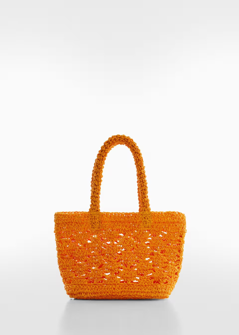 Double-handle raffia bag -  Women | Mango USA | MANGO (US)