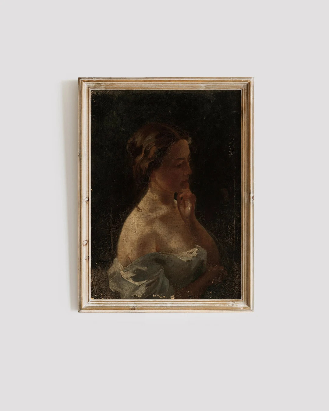 Moody Vintage Portrait Painting Woman Portrait Printable Wall Art Portrait Oil Painting Vintage A... | Etsy (US)