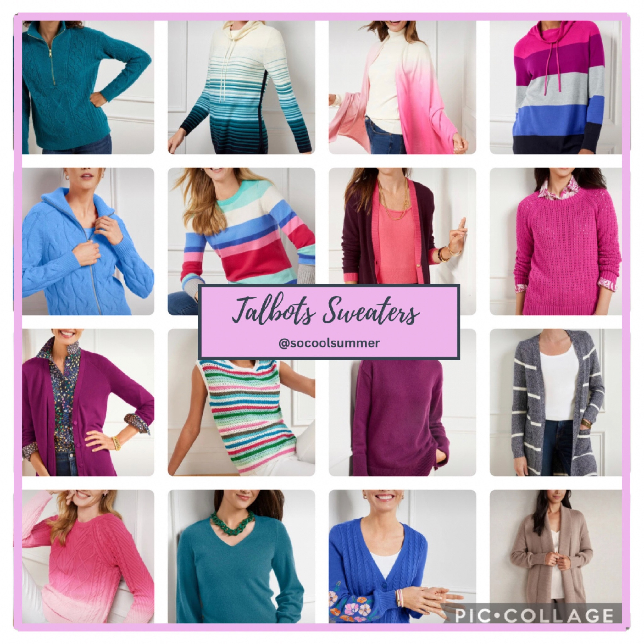 Sweaters at Talbot’s.  Most of these are probably best for cool summers, but I also found a perfect mushroom (soft summer), muted teal (soft summer) and some lovely light rose and cornflower shades (light summer)!

#LTKworkwear #LTKSeasonal #LTKfindsunder100