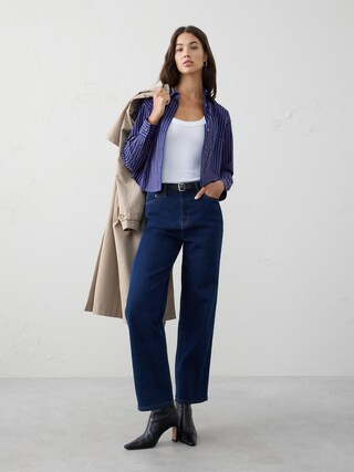 Boxy Button-Down Shirt | Banana Republic Factory