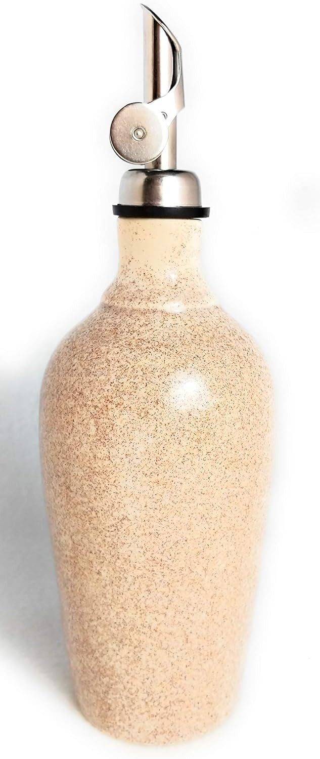 Hatfield Pottery Oil or Vinegar Cruet in Vanilla Bean | Amazon (US)