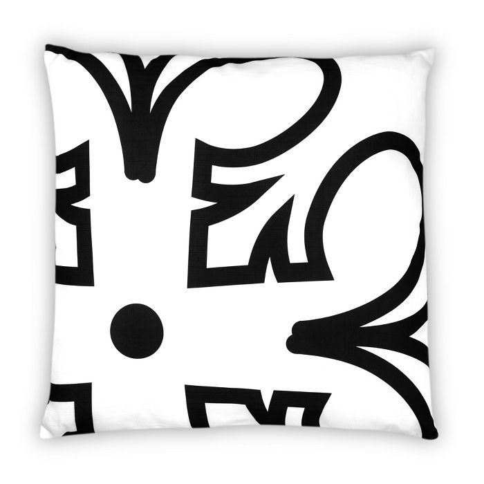 Star Wars Black Rebel Symbol 25"x25" White Square Outdoor Pillow | Target