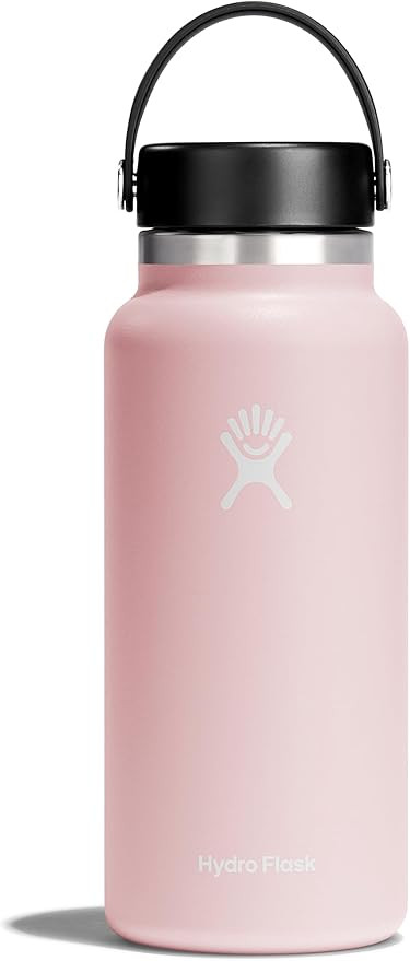 Hydro Flask Stainless Steel Wide Mouth Water Bottle with Flex Cap and Double-Wall Vacuum Insulati... | Amazon (US)