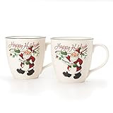 Pfaltzgraff Winterberry Mug Porcelain Naughty And Nice (Set of 2), 20 oz, Assorted - | Amazon (US)