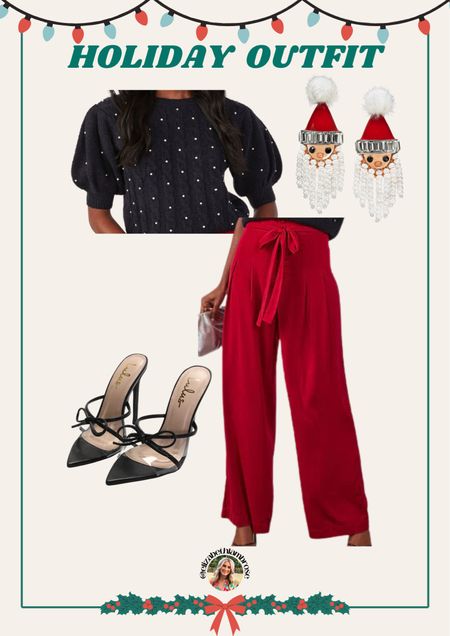 holiday outfit!!
giving mrs. claus!! i love outfit, so classy!

#holidayoutfit #christmas #earrings #santa #sweater #pearls

#LTKparties #LTKSeasonal #LTKHoliday