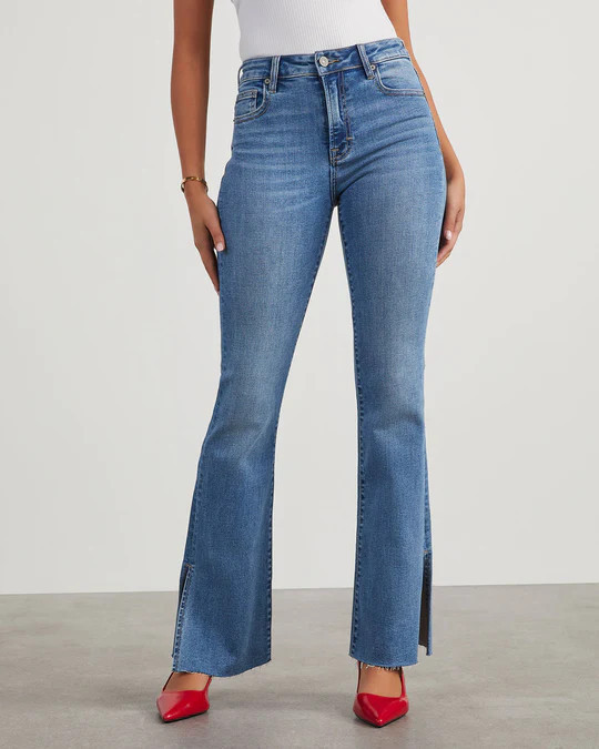 Maddison High Rise Stretch Split Hem Jeans | VICI