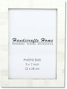 New Real Handmade Black White Bone Photo Picture Vintage Imported Chic Frame Made to Display Pict... | Amazon (US)