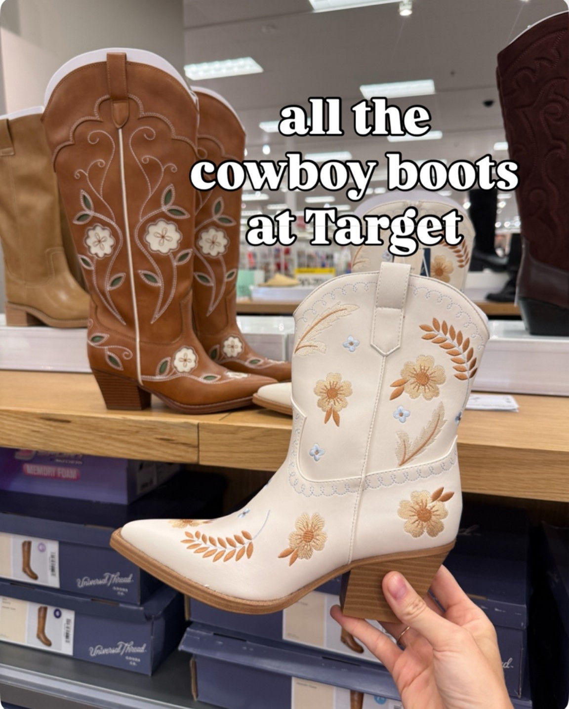 Cowboy boots at target

#LTKSeasonal #LTKootd