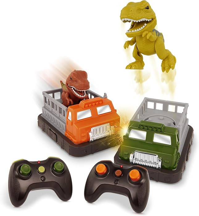 Terra by Battat – Remote Control Bumper Cars Set of 2 – Dinosaur Duel Rivals – Ejecting RC ... | Amazon (US)