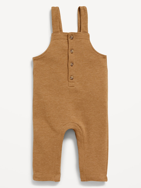 Unisex Sleeveless Button-Front Overalls for Baby | Old Navy (US)