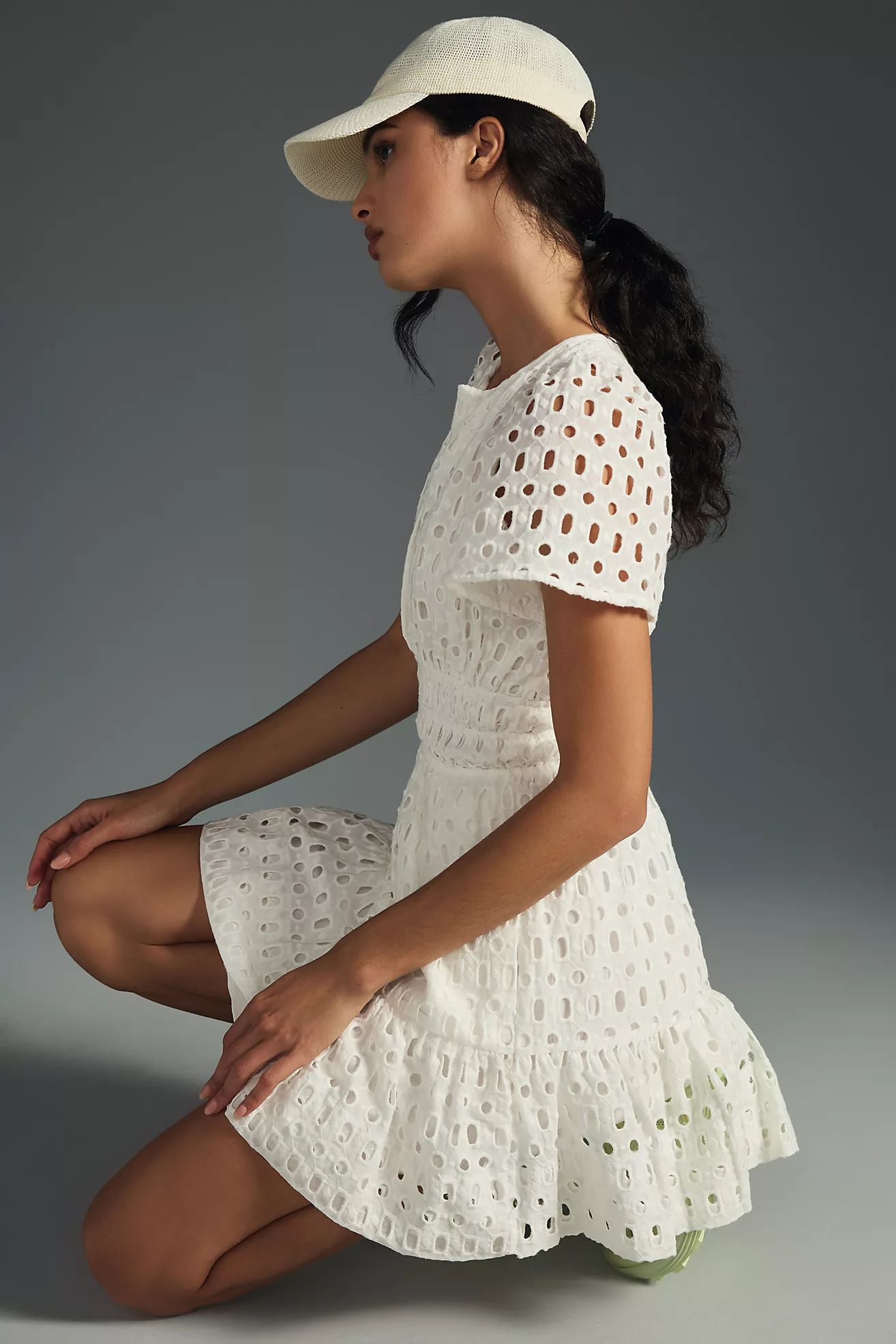 The Somerset Eyelet Mini Dress | Anthropologie (US)