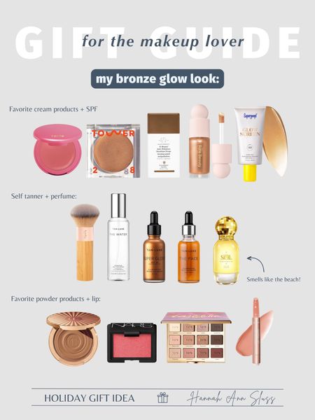 My favorite bronzing / glowy products that I think are great gift ideas! All part of the sephora sale - use code TIMETOSAVE ☀️💛


gift guide sephora sale 
bronzer 
blush 
highlighter 
spf
makeup lover holiday gift idea 

#LTKbeauty #LTKGiftGuide #LTKHolidaySale
