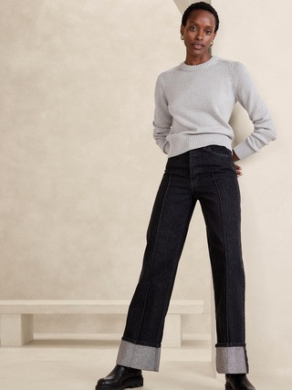 Demi Cotton-Silk Sweater | Banana Republic (US)