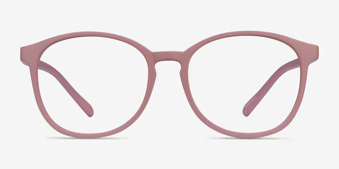 Dutchess - Round Matte Pink Frame Glasses For Women | EyeBuyDirect | EyeBuyDirect.com