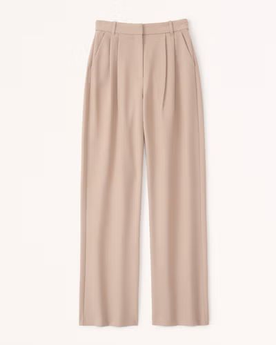 Curve Love A&F Sloane Tailored Pant | Abercrombie & Fitch (US)