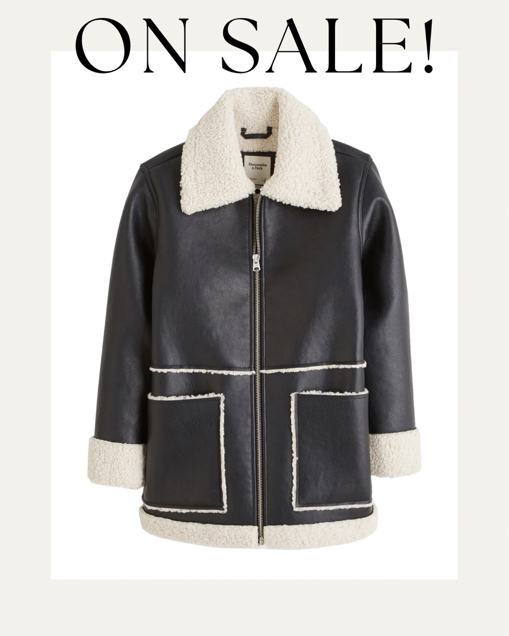 Abercrombie coat on sale! #leahtercoat #shearling #cyberweek 

#LTKstyletip #LTKsalealert #LTKSeasonal