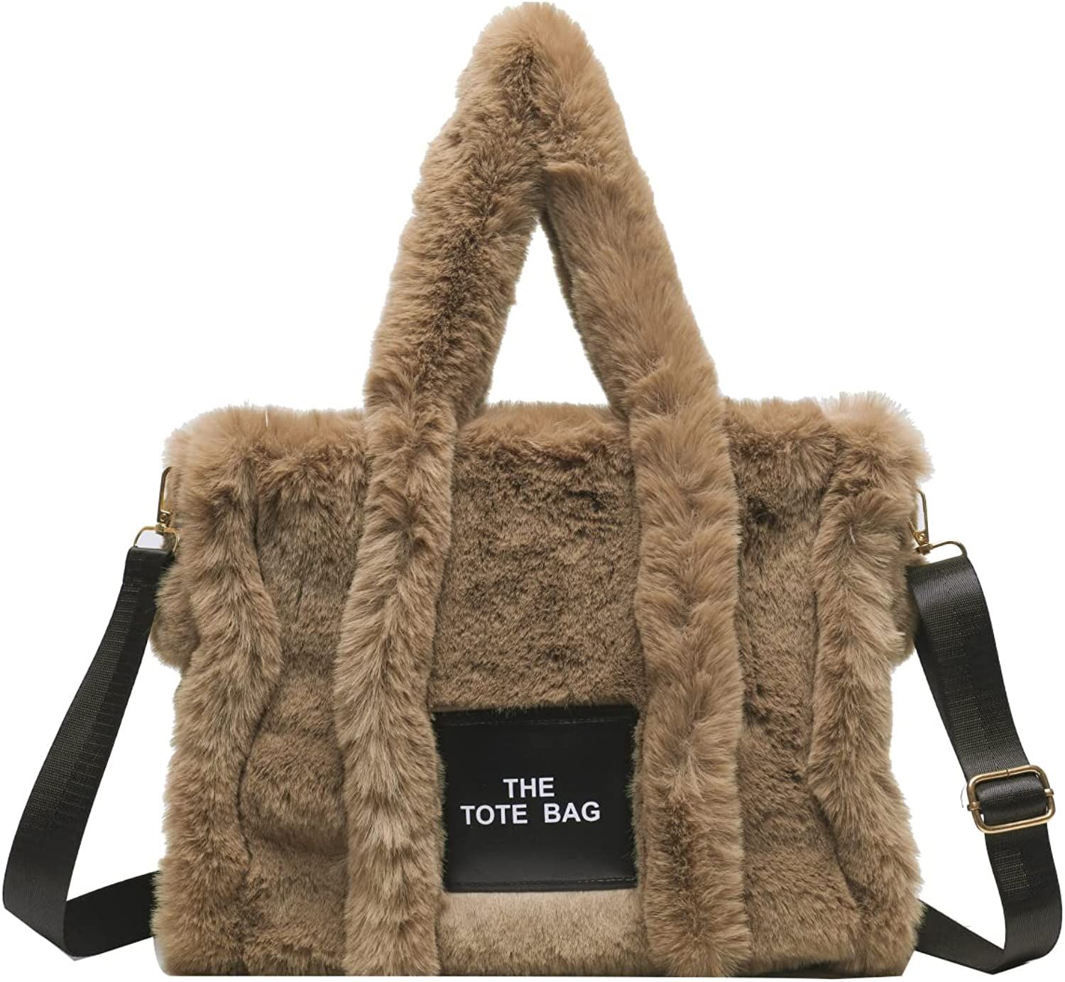 GOVNIK The Tote Bag for Women, Fluffy Tote Bag Soft Tote Purse Crossbody Handbag Faux Fur Tote Bag f | Amazon (US)