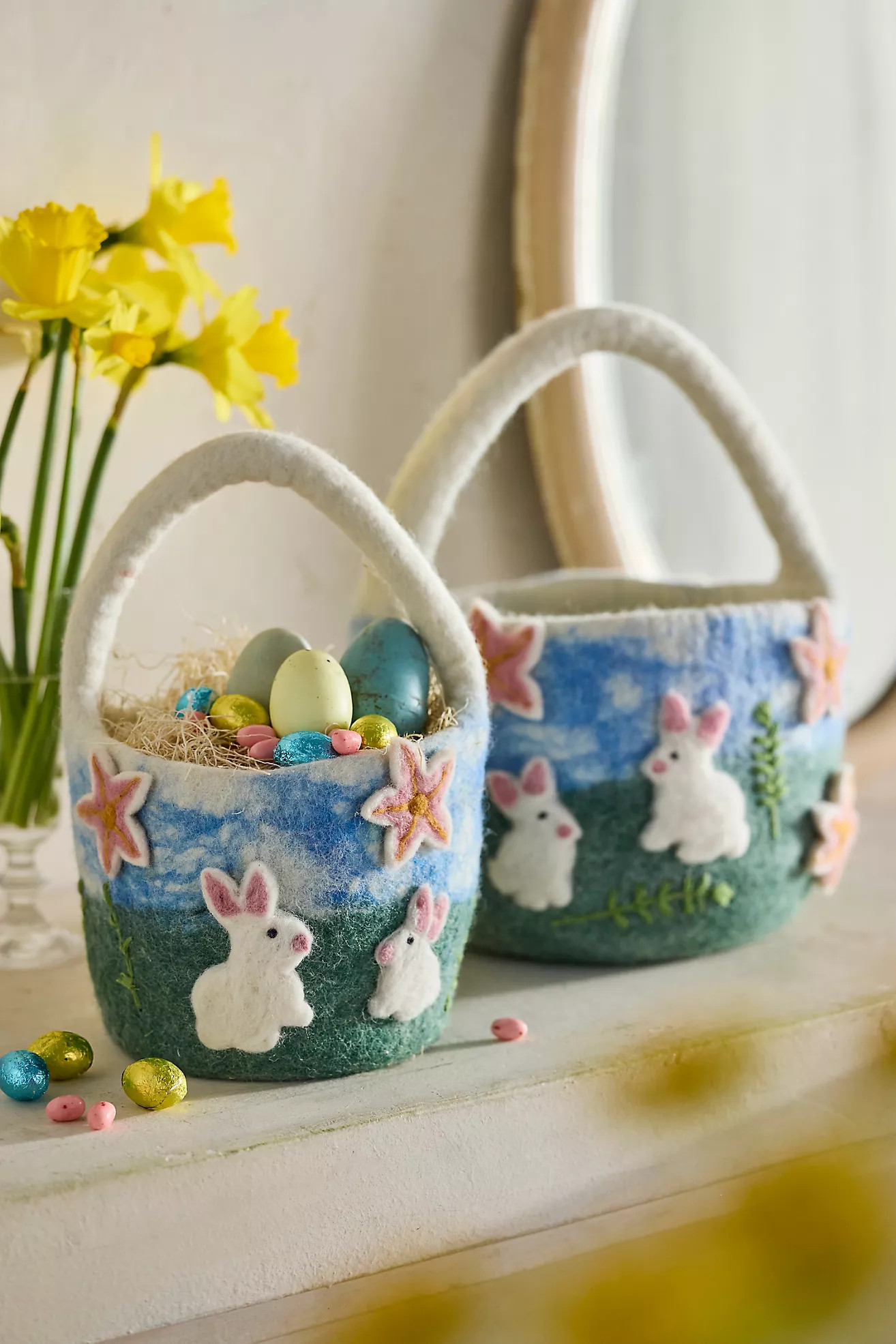 Felted Flower Basket | Anthropologie (US)