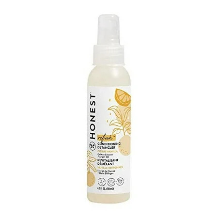 The Honest Company Conditioning Hair Detangler | Leave-in Conditioner + Fortifying Spray | Tear-free Cruelty-Free Hypoallergenic | Citrus Vanilla Refresh 4 fl oz | Walmart (US)