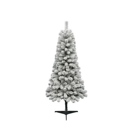 6' Pine Green Flocked Artificial Christmas Tree, by Holiday Time | Walmart (US)