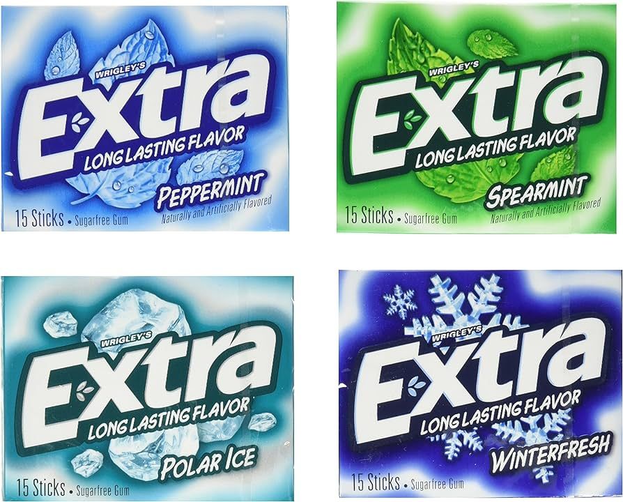 Extra Sugarfree Mint Gum Variety Box, 18 Count | Amazon (US)