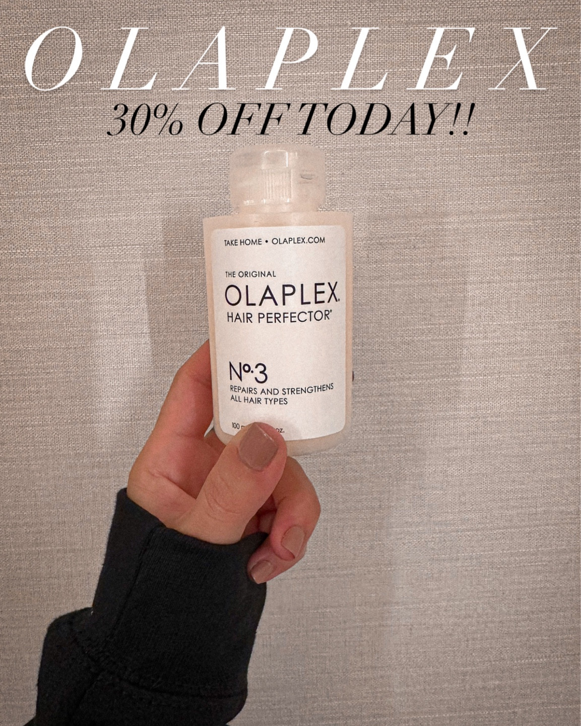 OLAPLEX sale 30% off today
New customers get extra $10 off $20+ with code SURPRISE 

#olaplex #sale @qvc  #ad #loveqvc

#LTKbeauty #LTKsalealert #LTKunder50