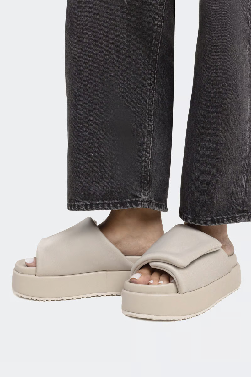 Padded Flatform Velcro Slide | Stylerunner
