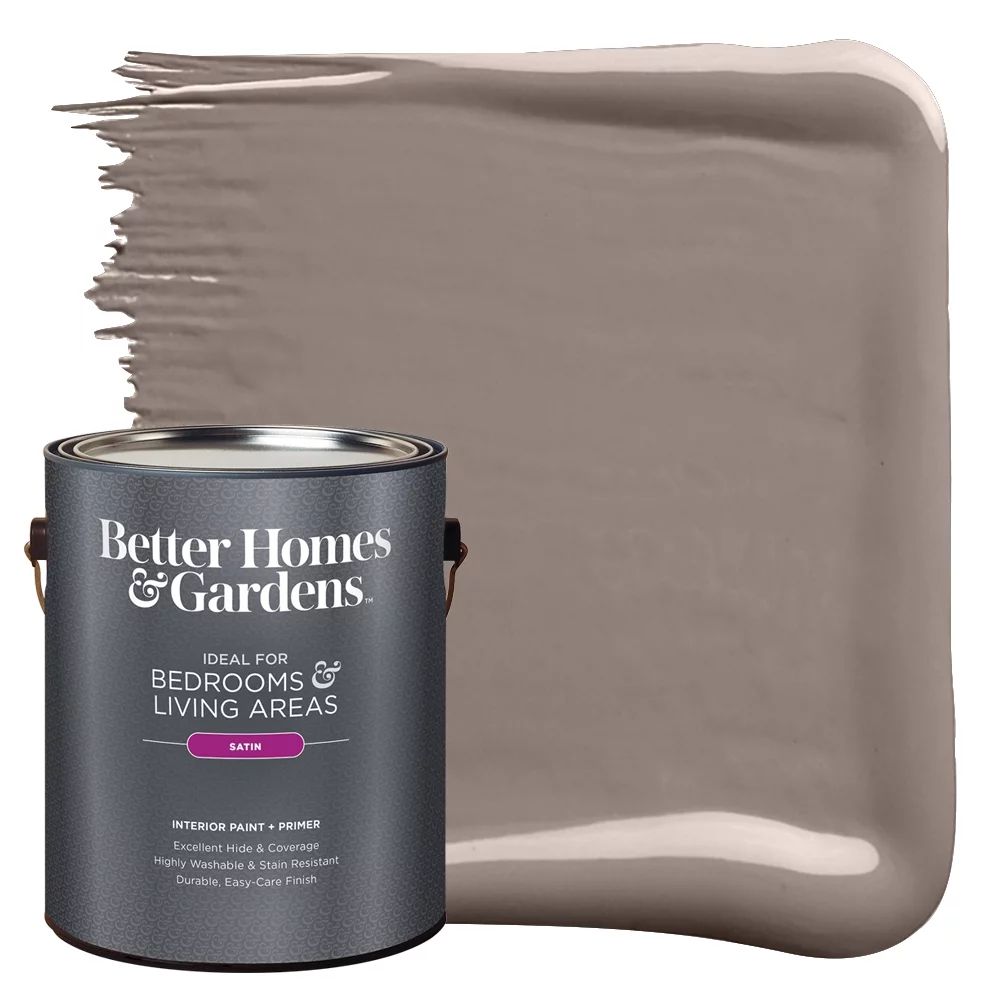 Better Homes & Gardens Interior Paint and Primer, Truffle Taupe / Brown, 1 Gallon, Satin | Walmart (US)