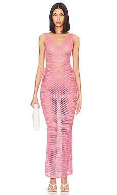 Lovers and Friends Pilar Crochet Maxi in Pink from Revolve.com | Revolve Clothing (Global)