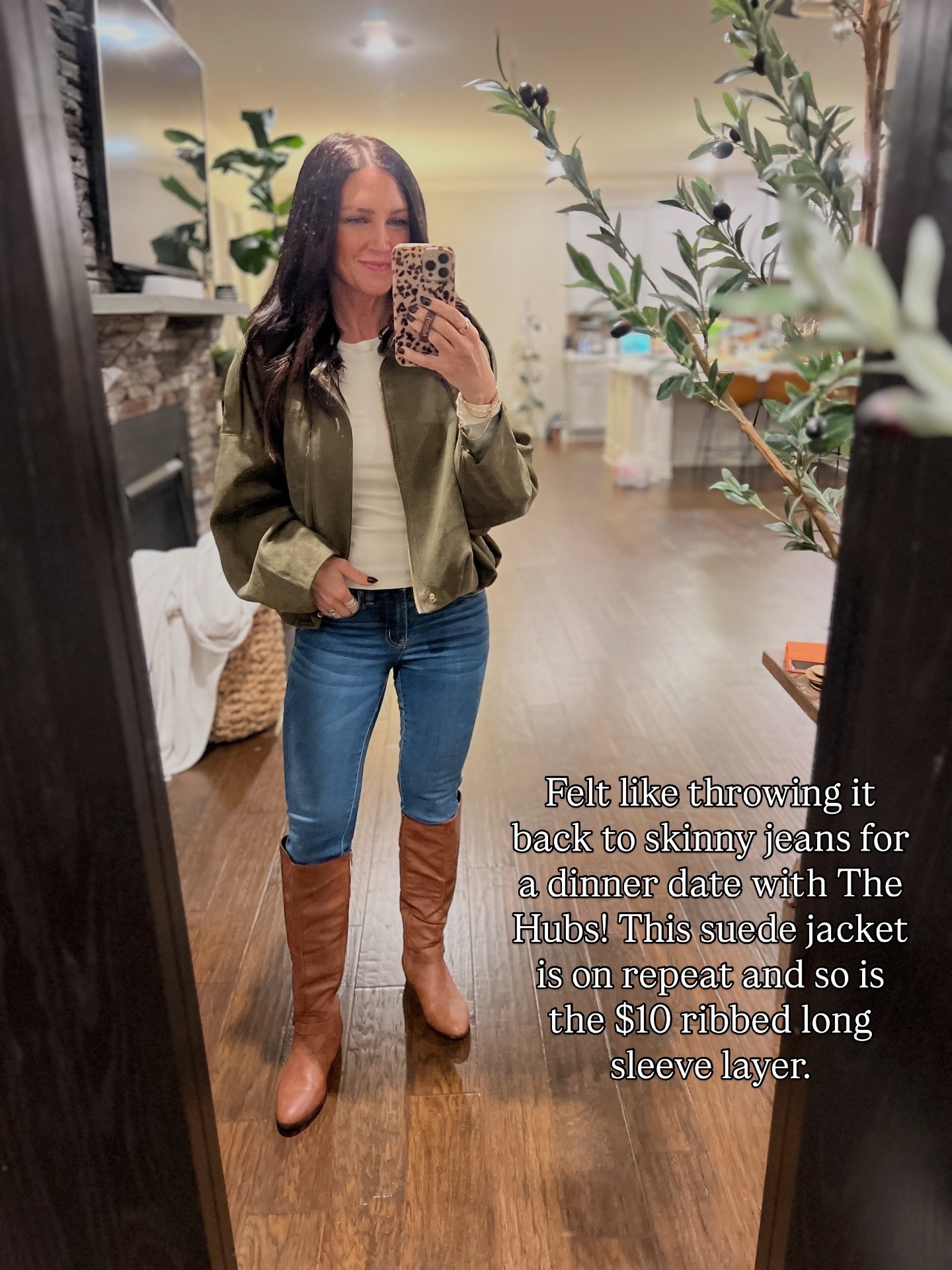 Trying the skinny jean throwback! This suede jacket comes in more colors and is great quality. Cropped so it’s good for petite girlies! 


#LTKOver40 #LTKPetite