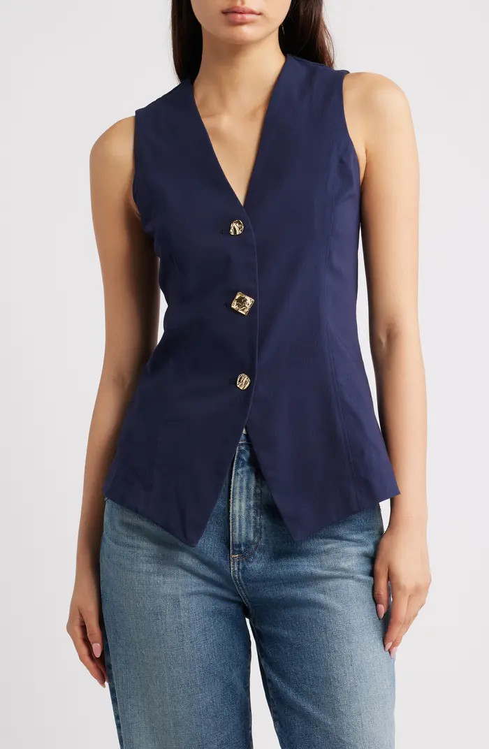 Friends Like These Button Front Vest | Nordstrom | Nordstrom