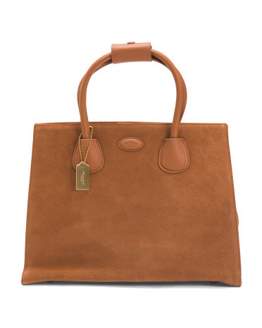 Suede Classic Handbag | TJ Maxx