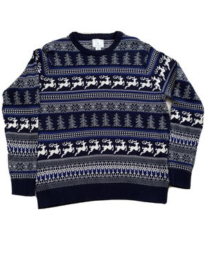 Aspen Fair Isle Winter Sweater Deer And Pine Trees L  | eBay | eBay US