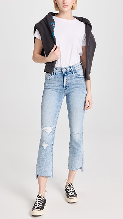 MOTHER The Insider Crop Step Fray Jeans | SHOPBOP | Shopbop