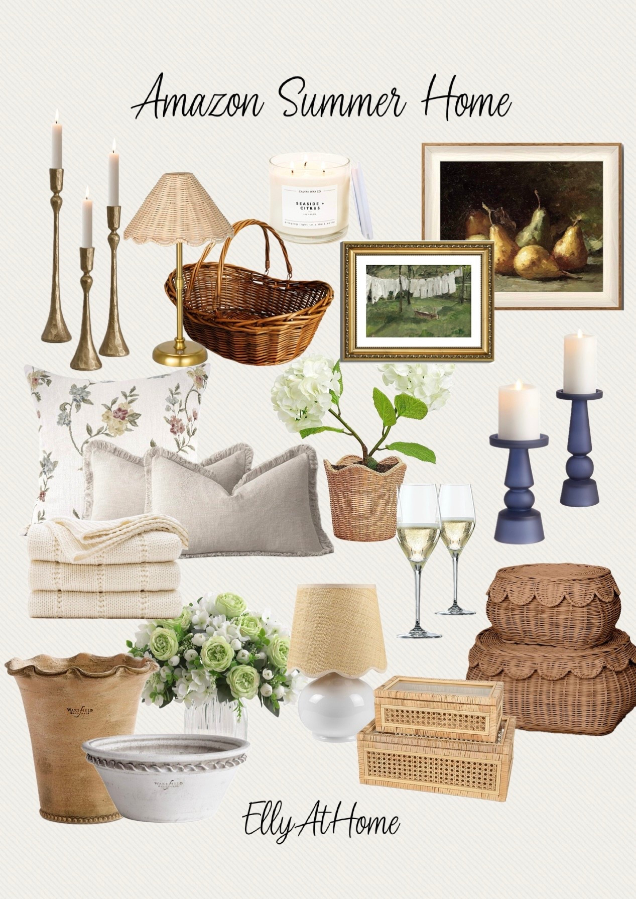 Amazon summer home decor finds! Shop candle holders, artwork, pillows, throws, baskets, planters, lights and more. Free shipping. 

#LTKSaleAlert #LTKFindsUnder50 #LTKHome