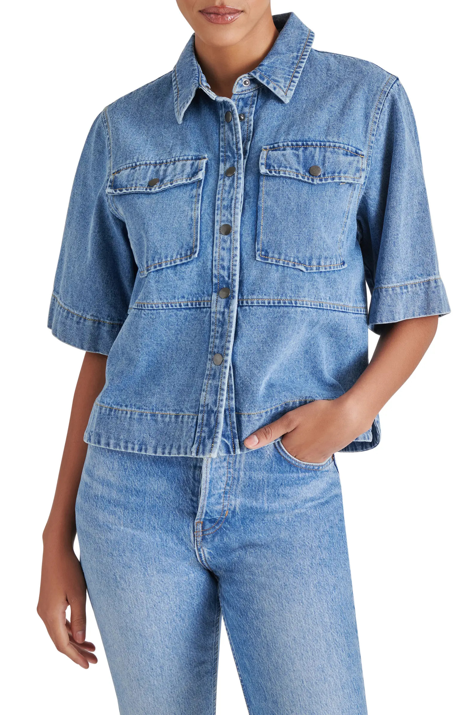 Steve Madden Eliana Denim Shirt | Nordstrom | Nordstrom