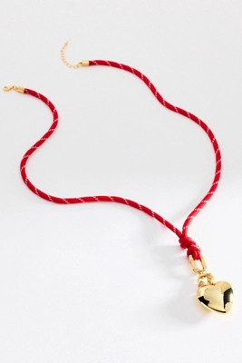 Heart Pendant Cord Necklace | Anthropologie (US)