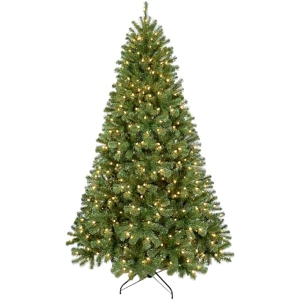 Puleo International 7.5 Foot Pre-Lit Slim Fraser Fir Artificial Christmas Tree with 500 Clear UL ... | Amazon (US)
