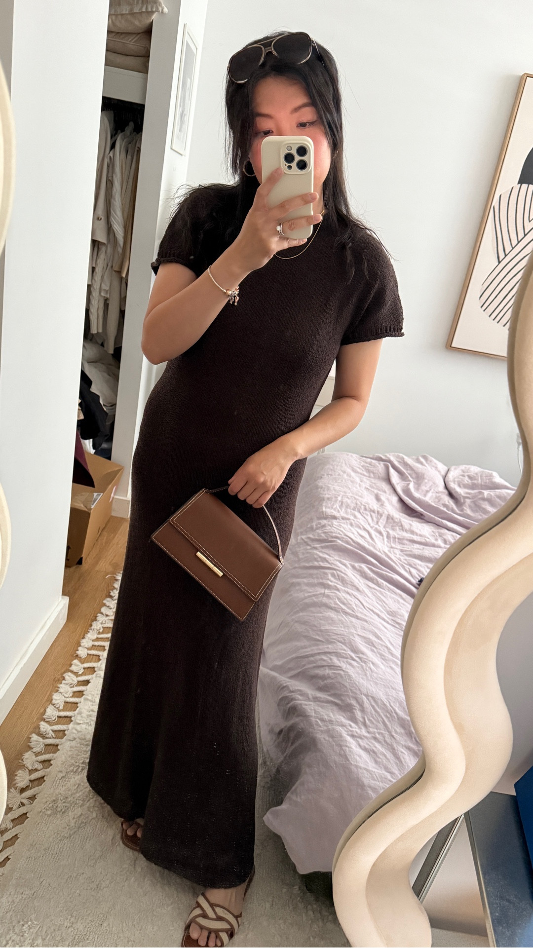 Continuing this chocolate trench through Spring! #chocolatedress #knitteddress #casualdress #springoutfit #dissh #maxidress 

#LTKaustralia #LTKmodest #LTKFashionMonth