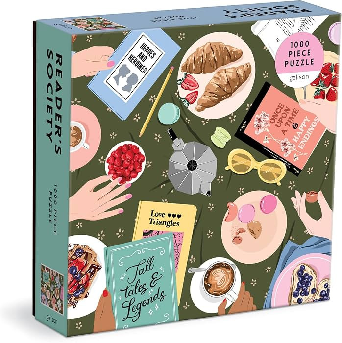 Galison Reader's Society 1000 Piece Puzzle from Galison - 1000 Piece Puzzle for Adults, Colorful ... | Amazon (US)
